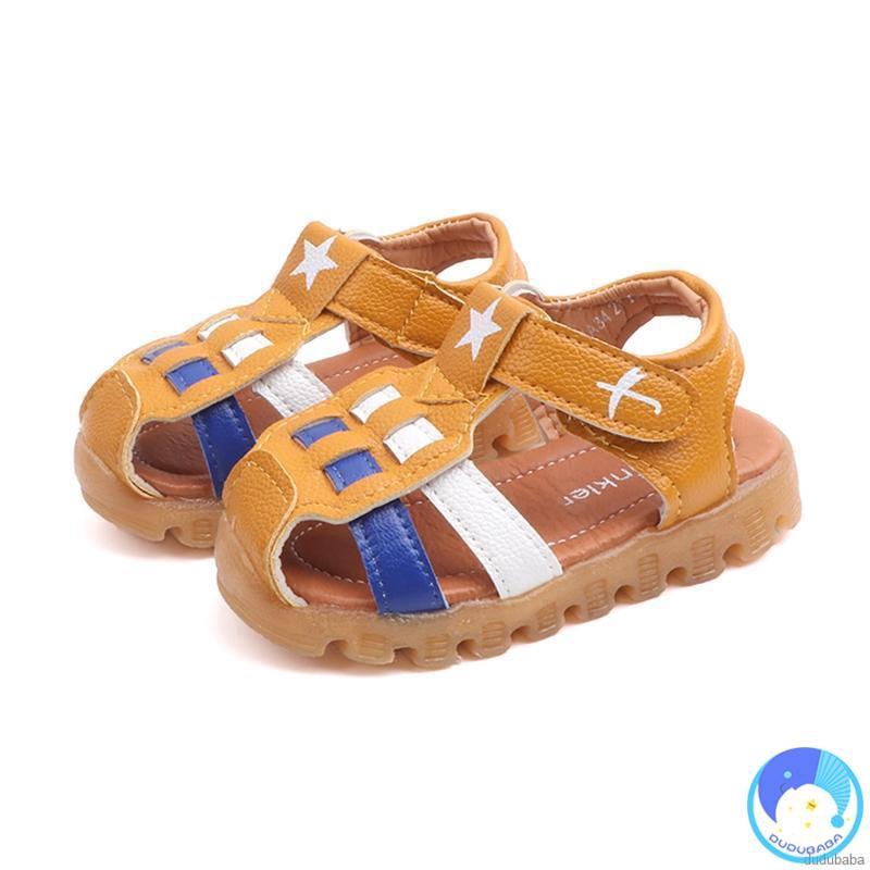 Giày Sandal Đế Mềm Chống Trượt Cho Bé Trai 0-2 Tuổi