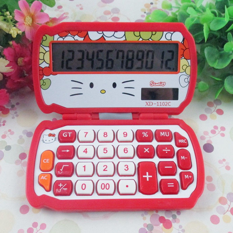 Máy Tính Bỏ Túi Nắp Gập Hình Mèo Máy Doraemon Đáng Yêu