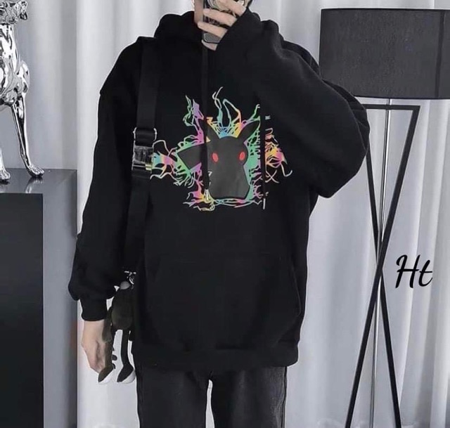 Áo hoodie phản quang 7m mèo sét H2Q877