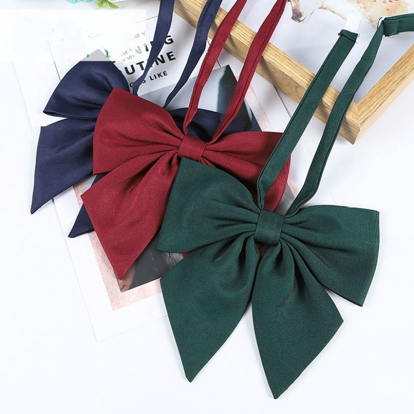 Cà Vạt Nơ Màu Trơn Dễ Thương Cho Nữ