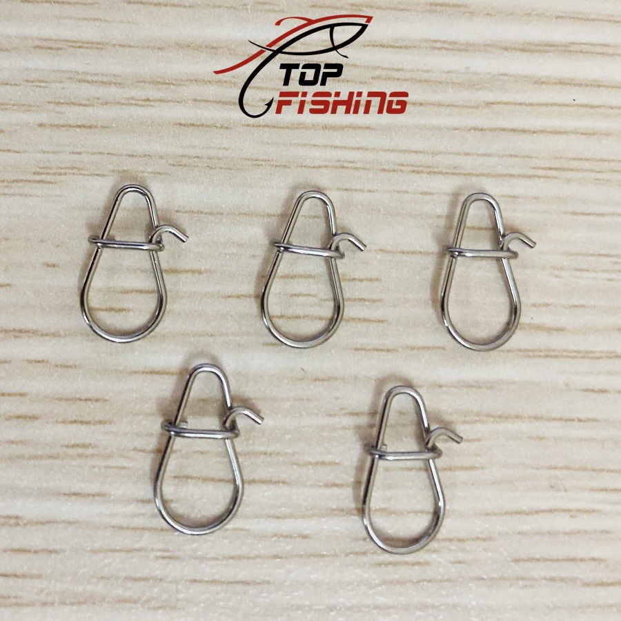 Combo 5 Khóa Link Câu Lure - Khóa Snap Siêu Bền Bằng Thép Không Gỉ  - TopFishing