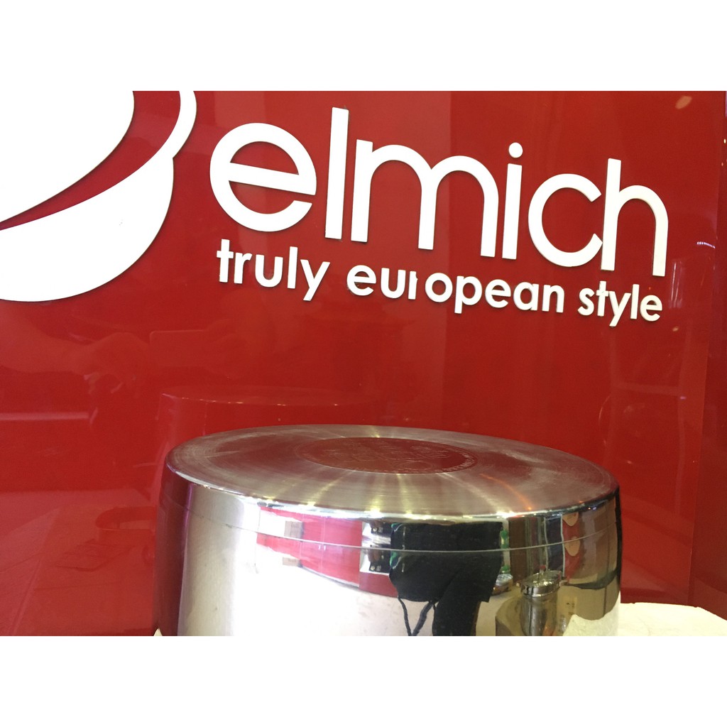 NỒI HẤP ELMICH INOX 304 RED VELVET 24CM EL5585, 28CM EL0979 đáy từ nhập khẩu séc