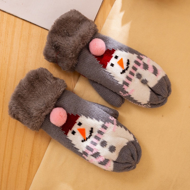 Găng Tay Dệt Kim Giữ Ấm Bảo Vệ Toàn Diện Thời Trang Mùa Đông