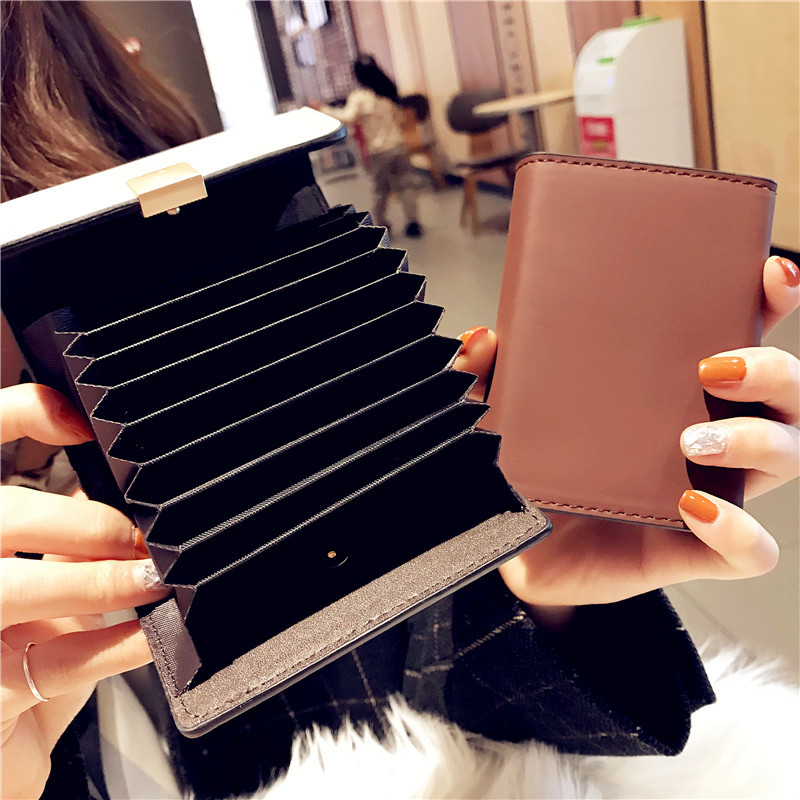 Ví Da Pu Đựng Thẻ Thời Trang Sang Trọng