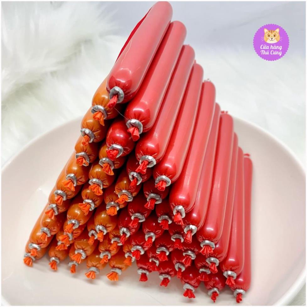 Xúc Xích Cho Chó Mèo - Thức Ăn Chó Mèo - Xúc Xích Dinh Dưỡng Vị Bò Vịt Hải Sản