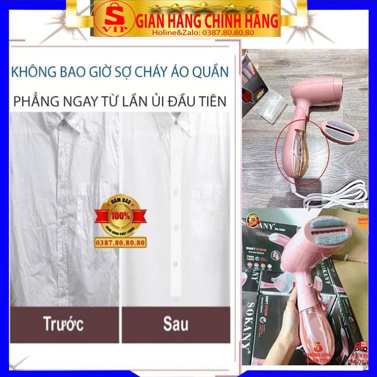 [ BẢN MỚI-LOẠI 1 ] Bàn ủi hơi nước cầm tay mini cao cấp/ Bàn là hơi nước cầm tay Sokany nhỏ gọn dễ dàng mang theo người