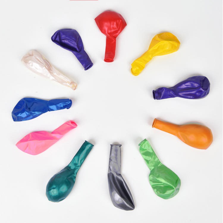 Combo 10 quả bóng bay nhũ size 28 cm (chọn màu)