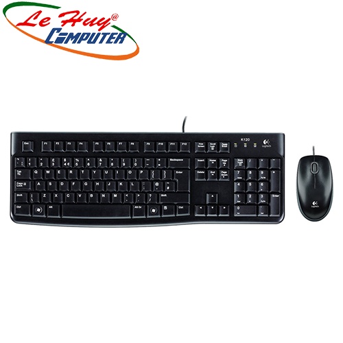 Bộ Bàn phím Và Chuột Có Dây Logitech MK120 - Hàng Chính Hãng