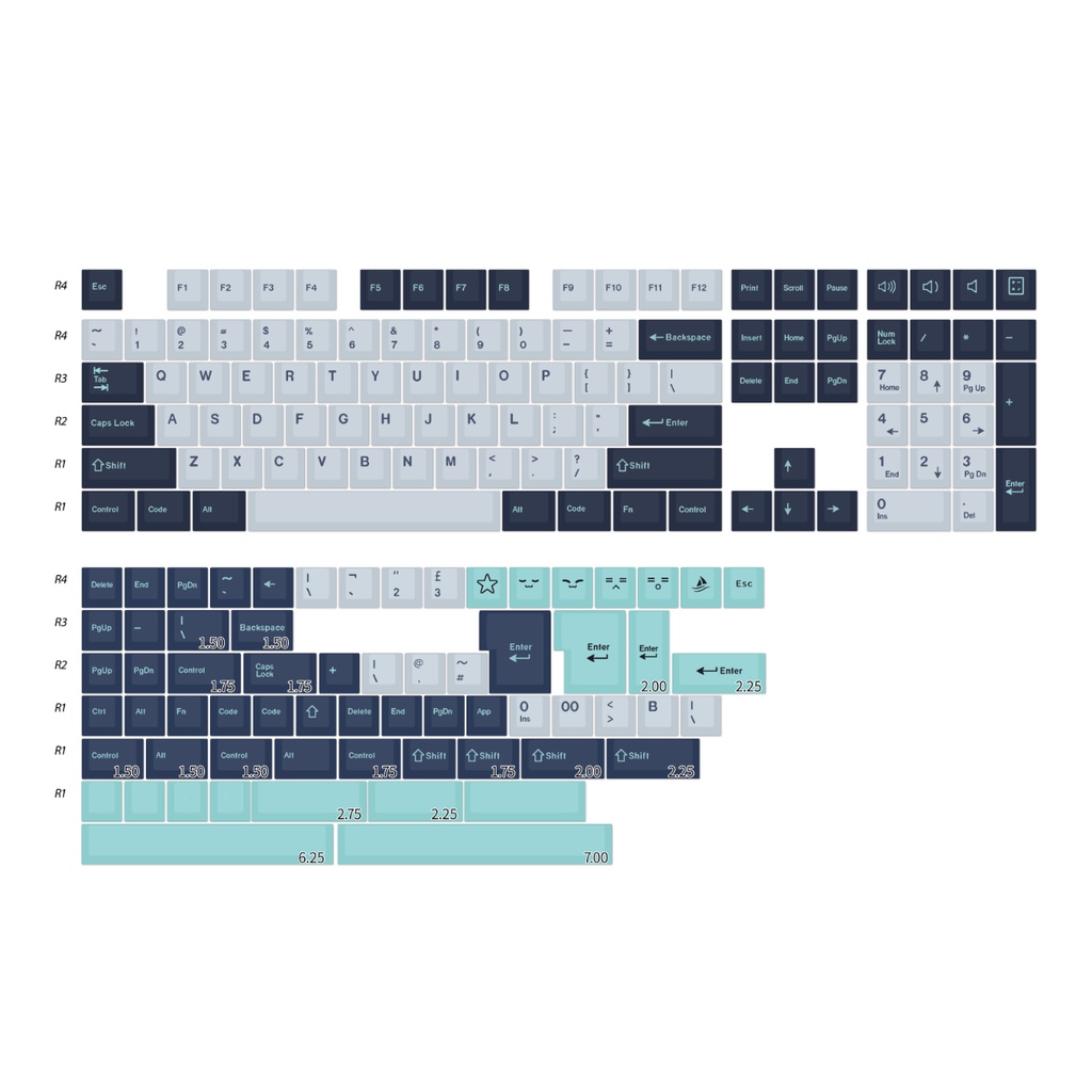 GMK Hammerhead Keycaps Cherry Profile ABS Double Shot Bàn phím cơ Keycap Set