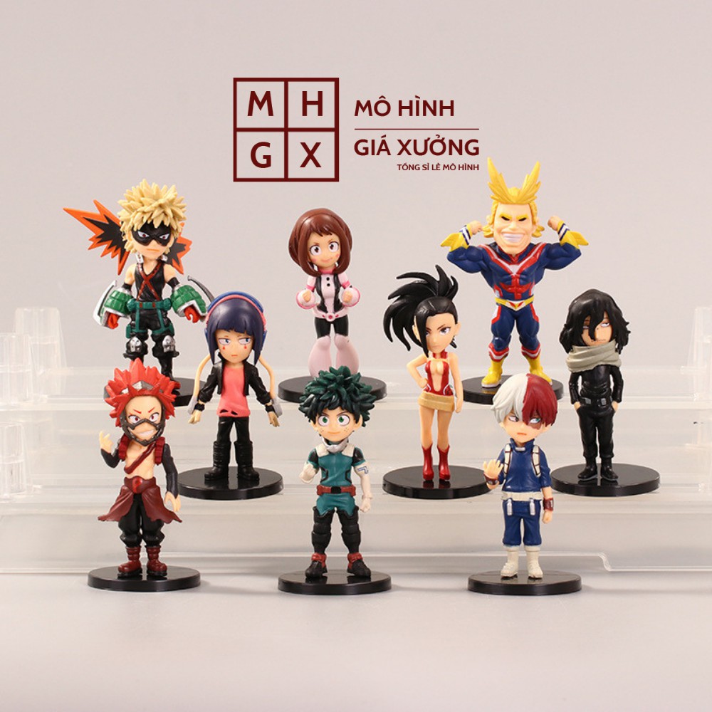 Mô Hình Học Viện Siêu Anh Hùng 9 nhân vật Deku , All Might ,Todoroki Shoto ,Bakugo Katsuki figure my hero academia