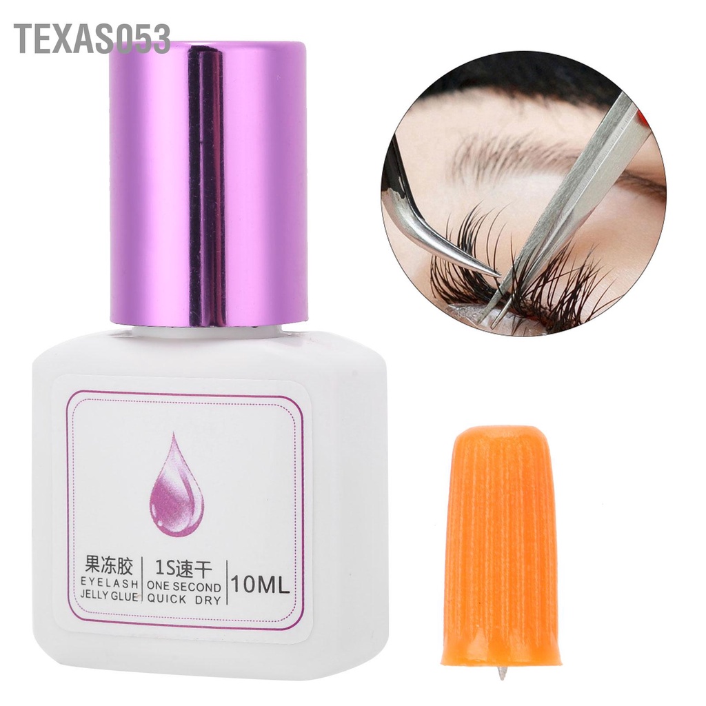 💕Hàng Sẵn 10ml Keo nối mi dán Màu tím trong suốt cao cấp Khô nhanh Kéo dài