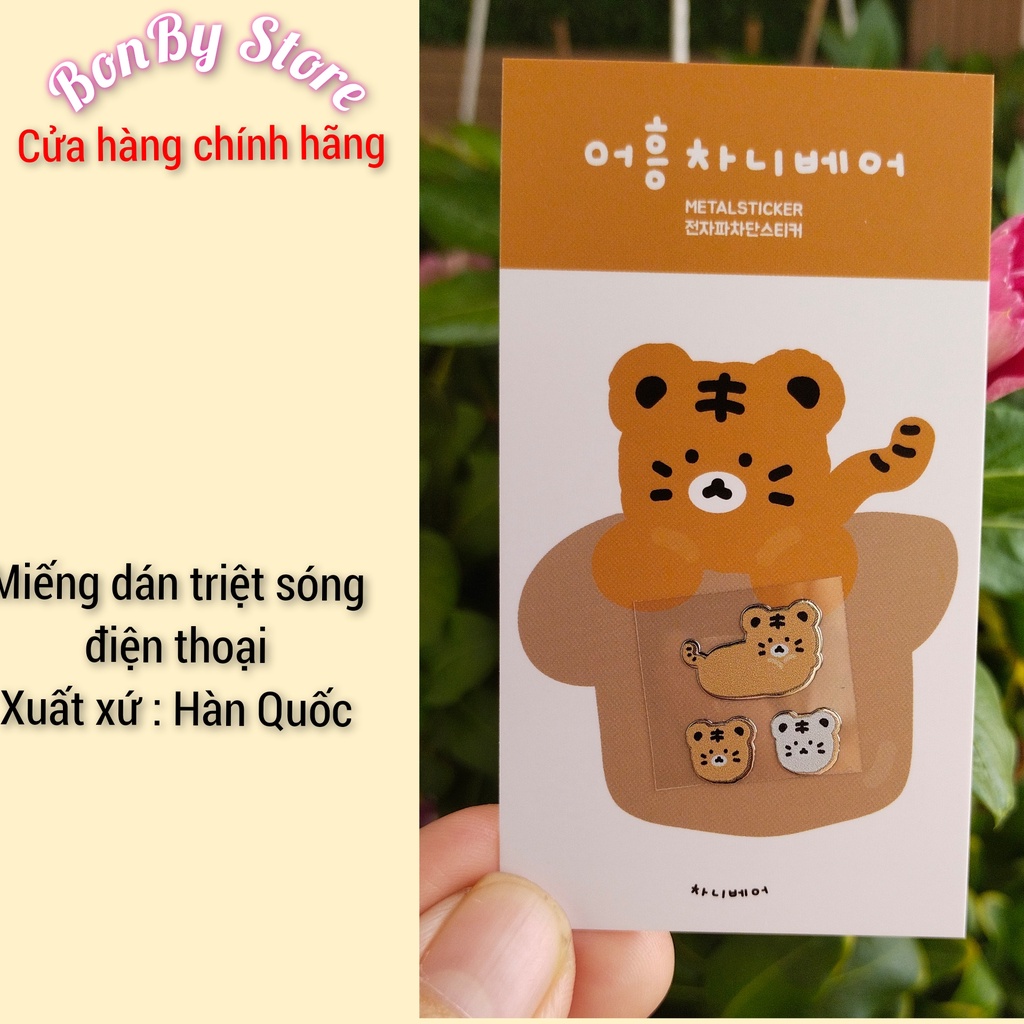 (Bill Hãng) Miếng dán triệt sóng điện từ Chanibear Hàn Quốc.