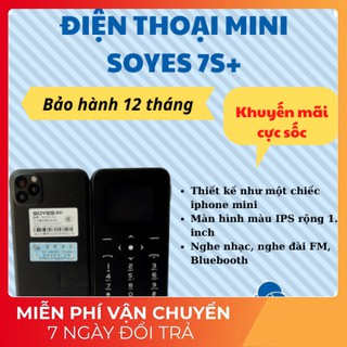 [Sỉ] ĐIỆN THOẠI SIÊU NHỎ SOYES 7S + MINI-Bảo hành 6 tháng