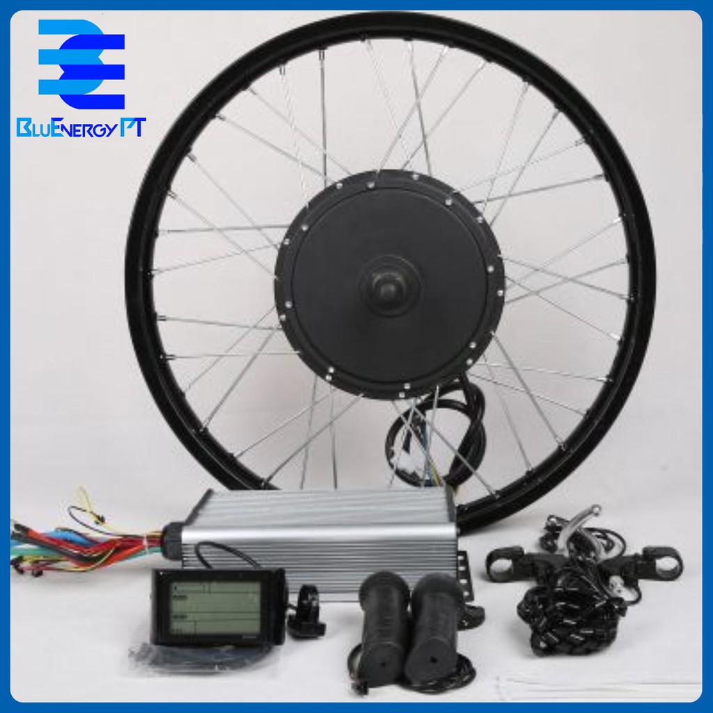 Bộ động cơ không chổi than gắn bánh xe đạp biến xe đạp thành xe điện 1000-3000w siêu bền