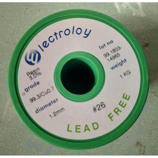 Cuộn thiếc hàn Electroloy 1kg dây 1.2 - 1.6mm