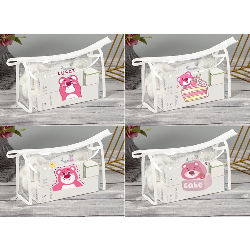 Hộp bút gấu dâu lotso thỏ cherie trong HBTT41 cute dễ thương thần tượng hoạt hình cáo lina thỏ stella nomo duck kitty