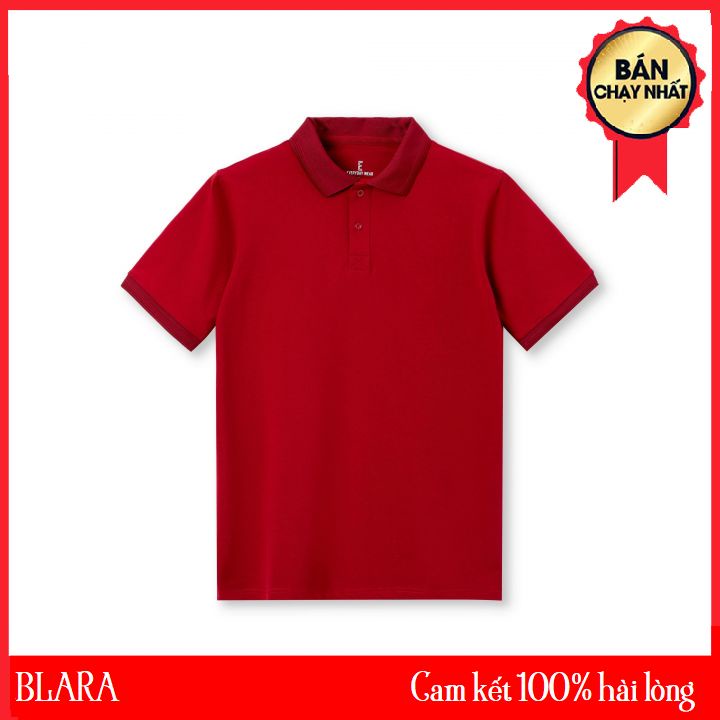 Áo Polo Basic Màu Đỏ Đô