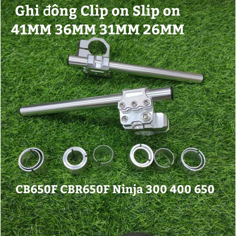 Ghi đông Clip On Slip On 41mm 36mm 31mm 26mm Độ Cafe Racer