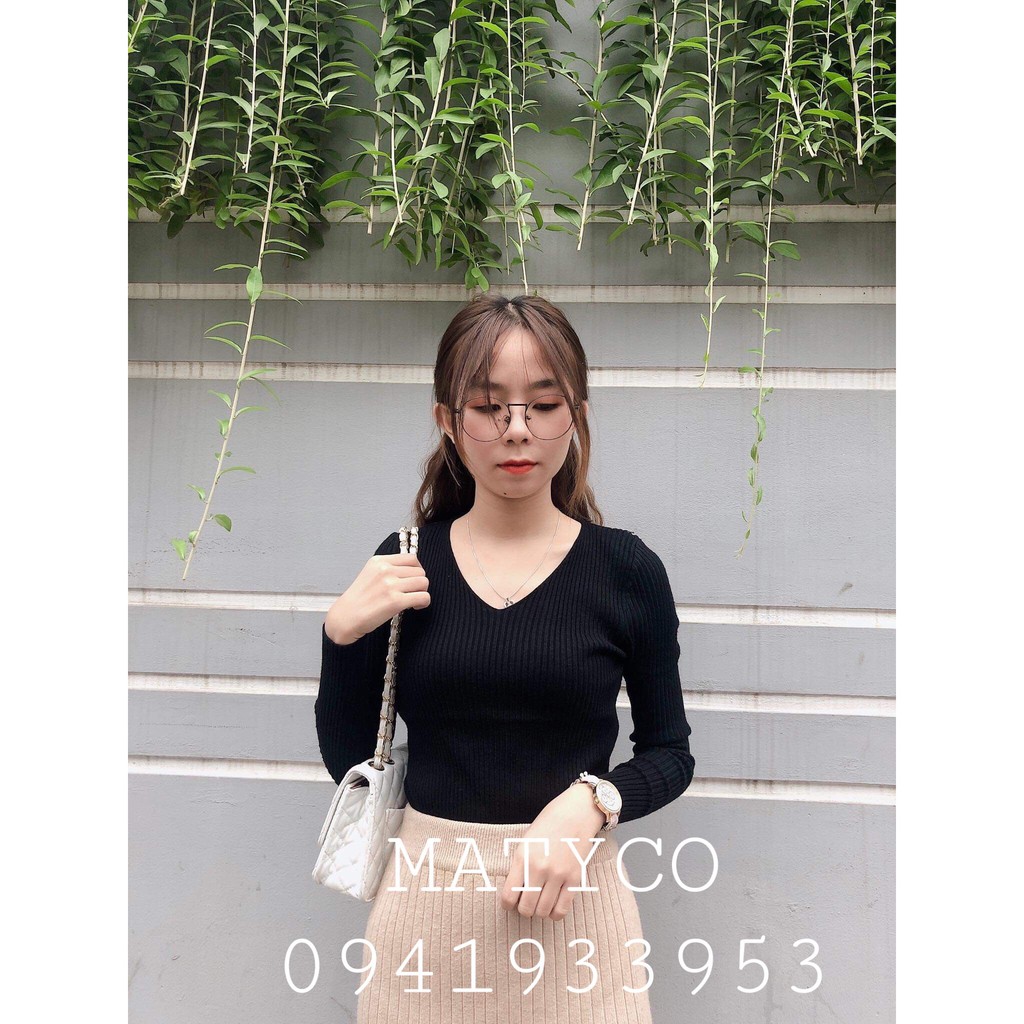 Áo Len Lông Cừu Cổ Tim Mềm Mại,áo nữ đẹp chất len | BigBuy360 - bigbuy360.vn