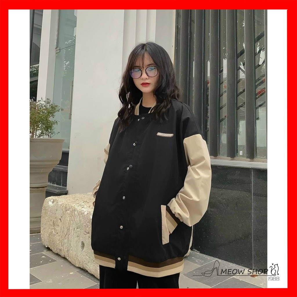 ÁO KHOÁC DÙ BOMBER BÓNG CHÀY THÊU SUMMERSWEATER FORM RỘNG