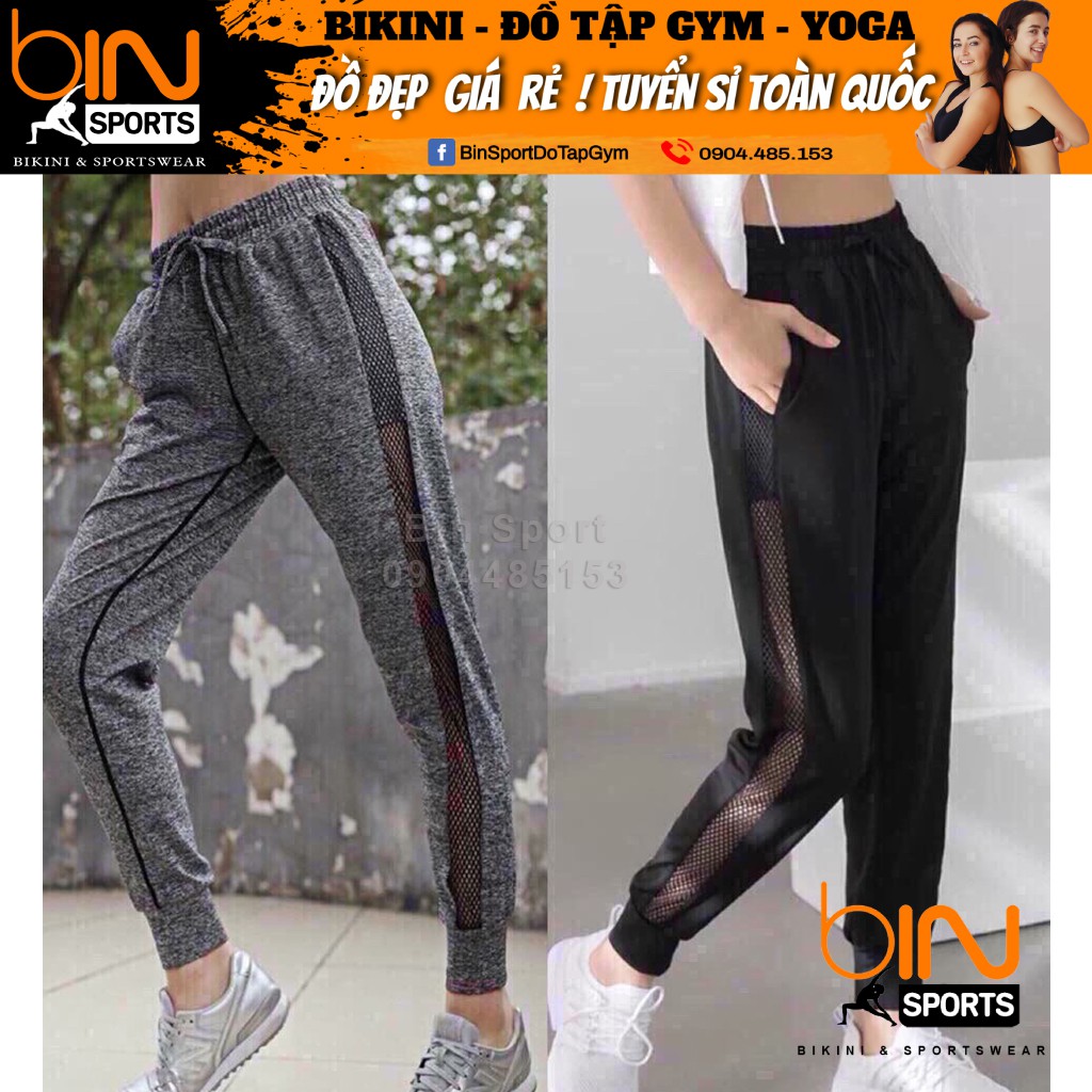 Quần Tập Gym Nữ, Quần Jogger Quảng Châu Cao Cấp Bin Sports Q092