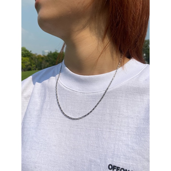 Chain squar mini titan necklaces/ Dây chuyền nam nữ đơn giản titan