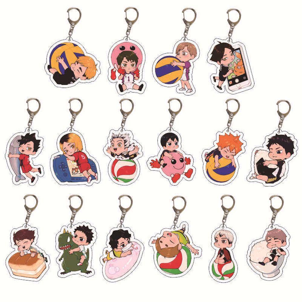 LANFY Móc Khóa Hình Nhân Vật Anime Haikyuu Dễ Thương