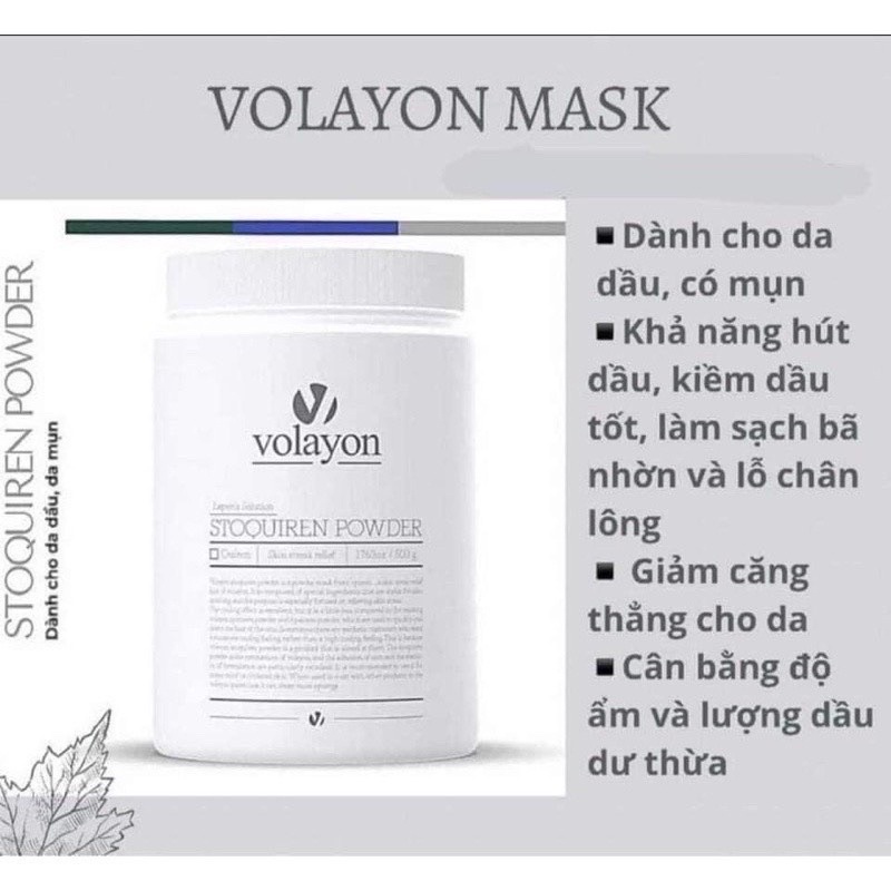 [VOLAYON] Mặt nạ Tảo xoắn Volayon Spinnem - Hyalote - Stoquiren - Lateenix, Mặt nạ tảo Xoắn Volayon 4 màu