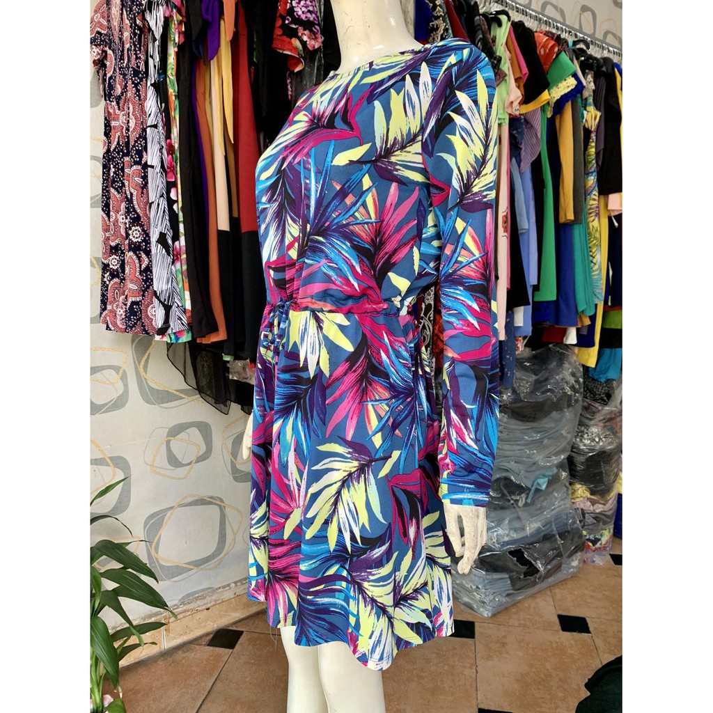 Đầm xuất khẩu hiệu Mango tay dài