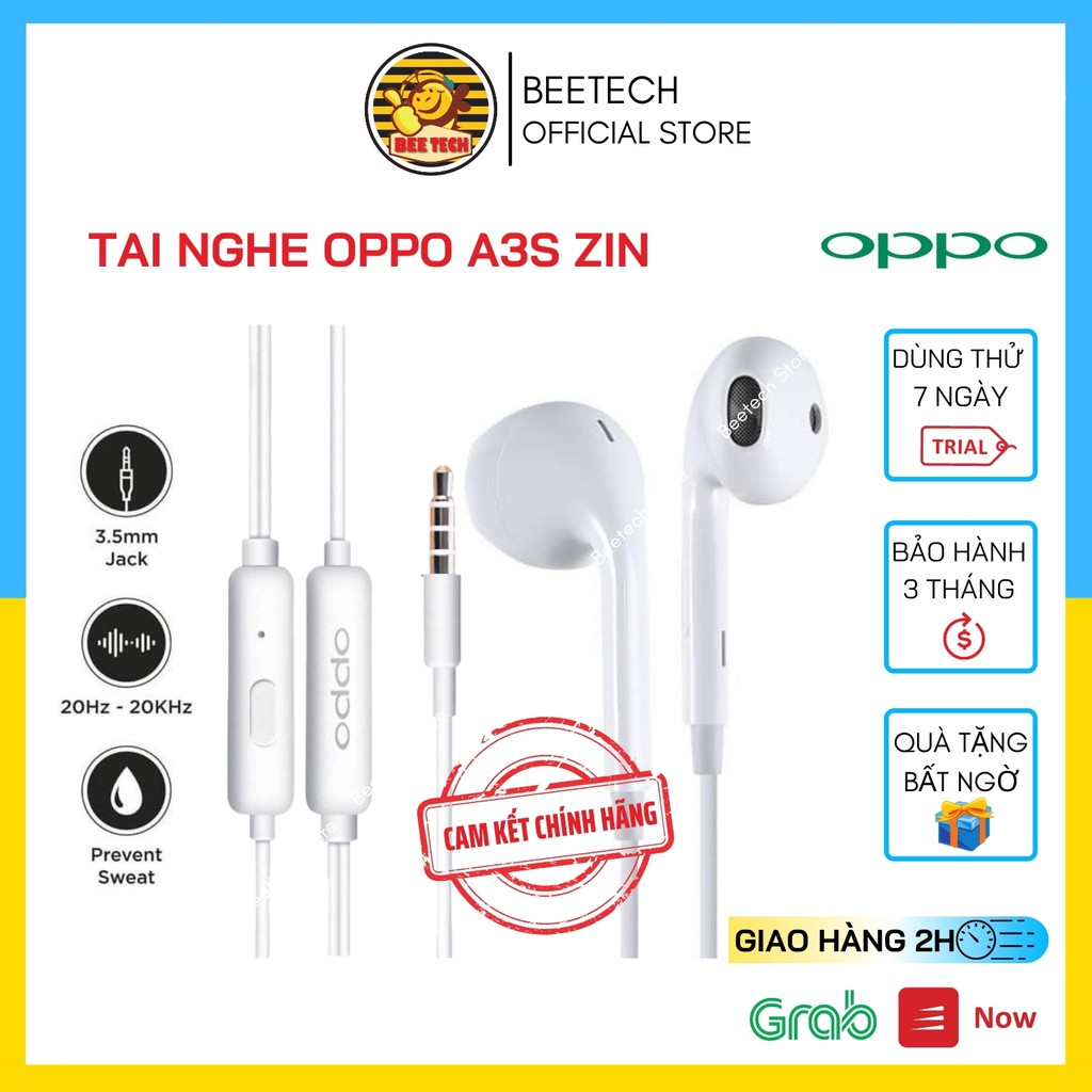 Tai nghe Oppo A3s, tai phone Oppo R11, Kiểu dáng iPhone dùng cho mọi lại điện thoại - Beetech