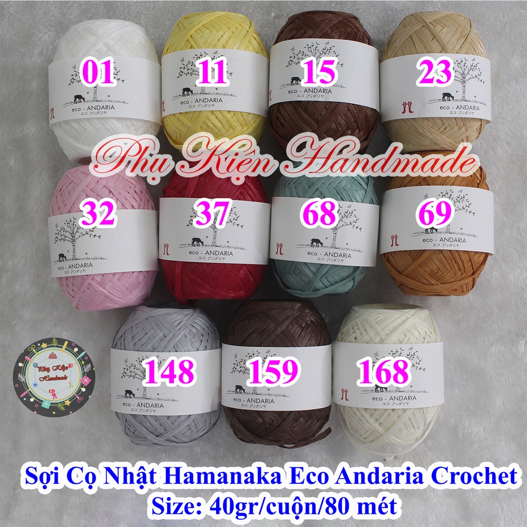 Sợi Cọ Nhật Hamanaka Eco Andaria Crochet