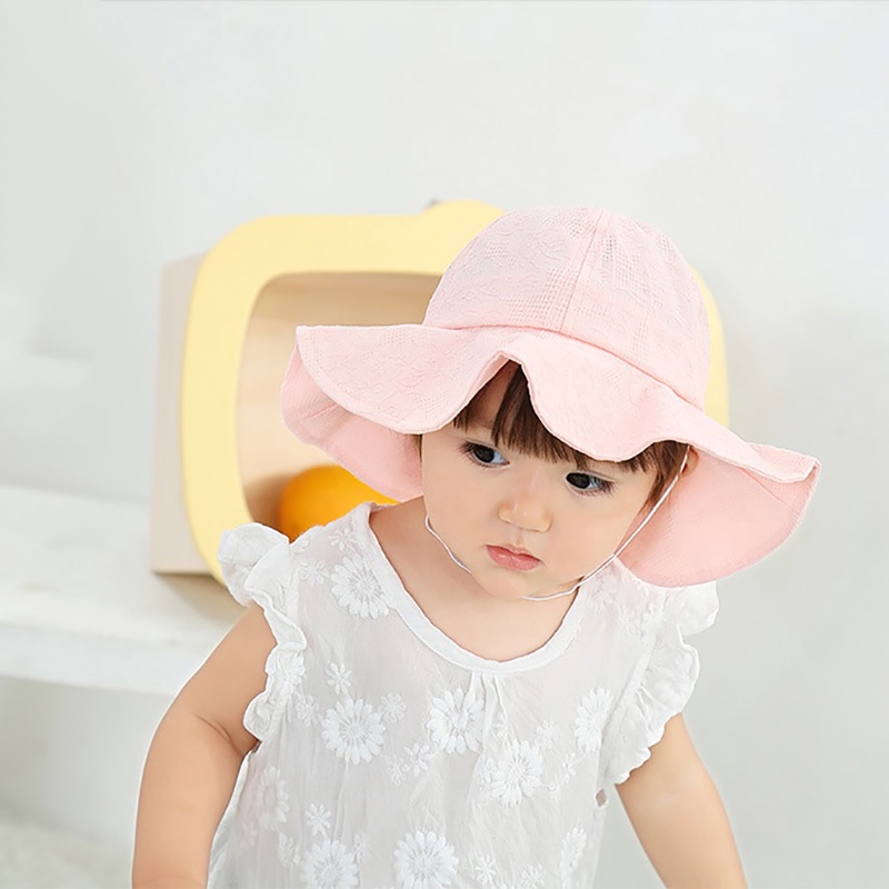 Mũ Tai Bèo Chống Nắng Phối Nơ Thời Trang Xuân Hè Cho Bé