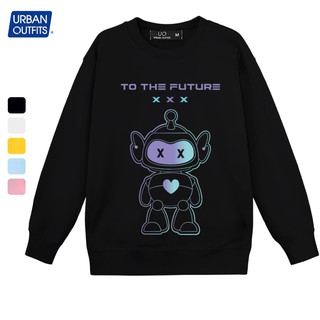 Áo Sweater Form Rộng Nam Nữ URBAN OUTFITS In To The Future SWO25 Thun Cotton Nỉ 4 Chiều Local Brand