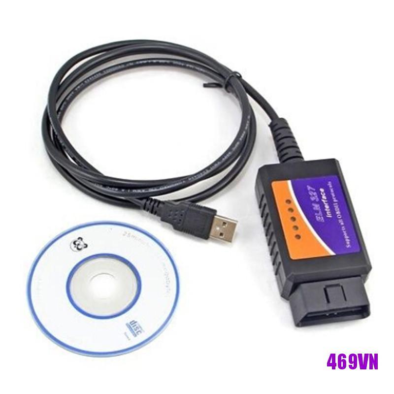 Cáp Chuẩn Đoán Lỗi Ô Tô Elm327 Usb Obd2 Cho Windows Pc Máy Tính