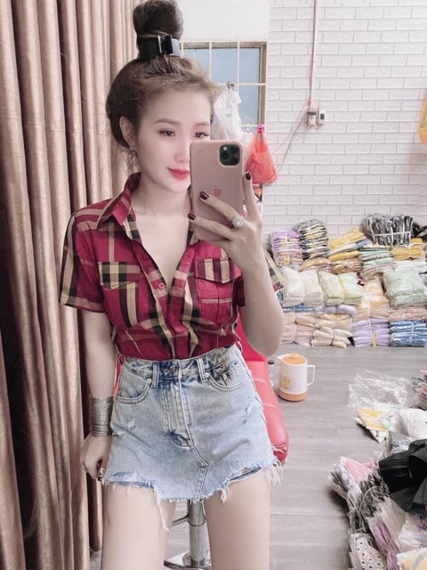 ÁO SƠ MI TÚI HỘP SỌC NHỎ SÀNH ĐIỆU CÁ TÍNH | BigBuy360 - bigbuy360.vn