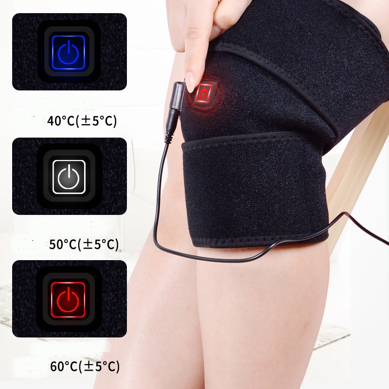 Đai khớp gối  làm nóng điều chỉnh 3 mức nhiệt hỗ trợ điều trị đau khớp gối, xương khớp gối, gai khớp gối