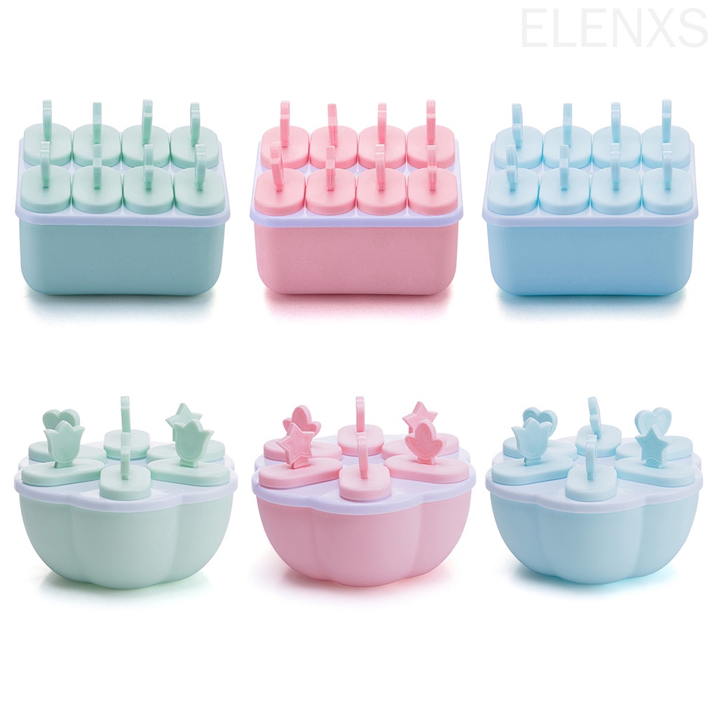 Khuôn làm kem que 8 ngăn tiện dụng