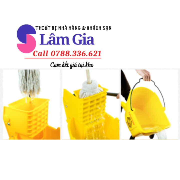 Xe vắt nước lau nhà 36L- xe vắt móp lau sàn nhà - xe lau nhà công nghiệp 36L