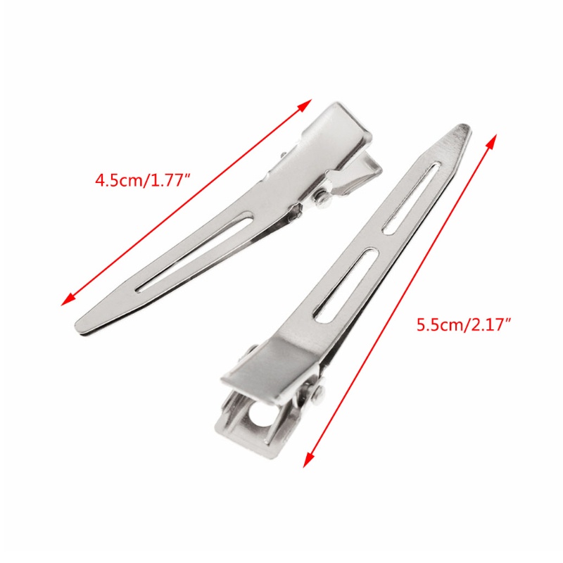 ✿ Set 24 Kẹp Tóc Mỏ Vịt Màu Bạc