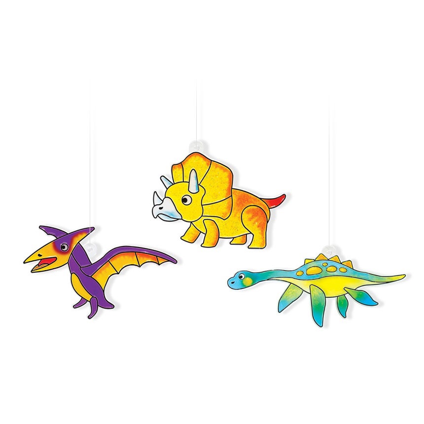 Bộ Màu Vẽ Trang Trí Trên Kính Sun Deco - Amos SD10P6-D - Dino