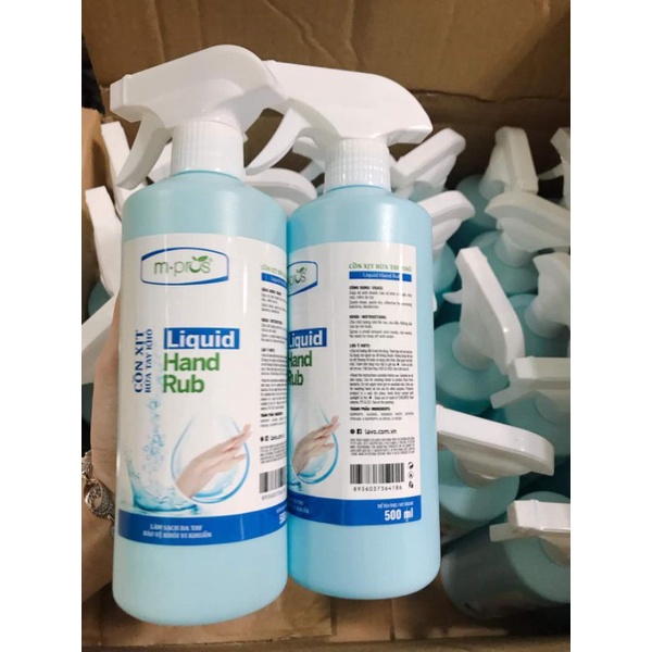Cồn 70 độ xịt rửa tay khô diệt khuẩn tiện dụng M-pros 500ml | BigBuy360 - bigbuy360.vn