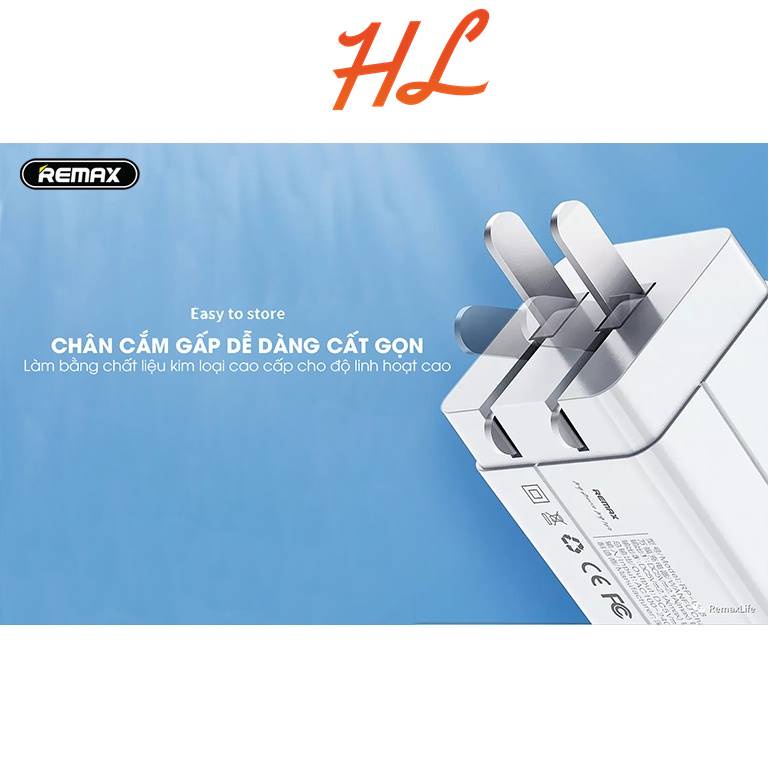 Củ Sạc Remax RP-U43 4 Cổng USB 3.4A Chất Lượng Cao - BH 1 năm - Hưng Long PC