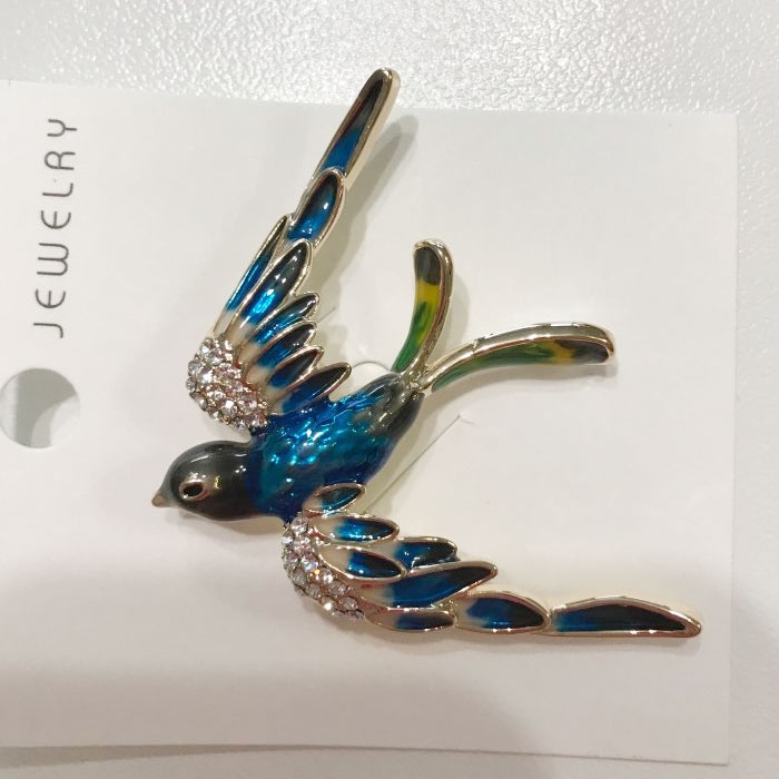 Trâm Cài Áo Hình Bông Hoa Đính Đá Nhiều Màu