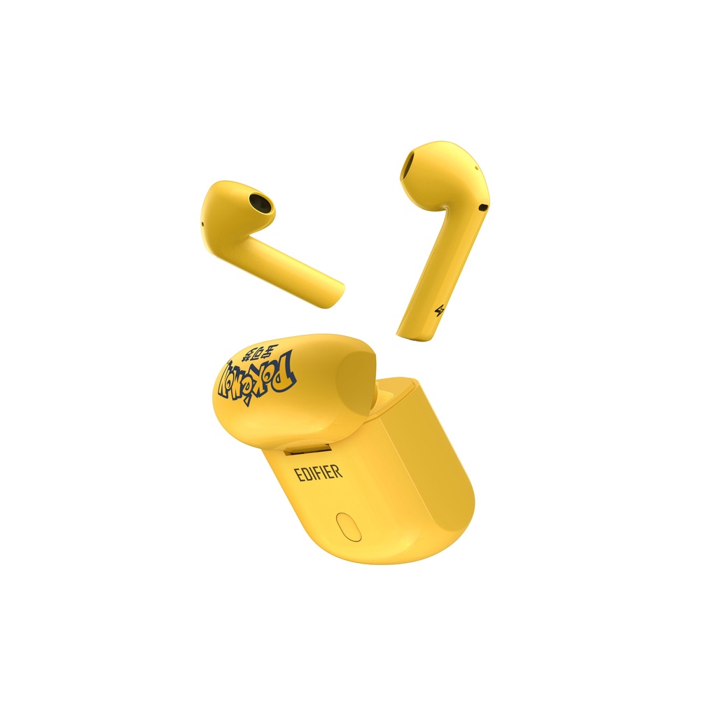 Tai nghe Bluetooth 5.0 EDIFIER Lollipods - Phiên bản Pikachu - 24 giờ Playtime - Kháng nước IP54 - Bảo hành 12 tháng