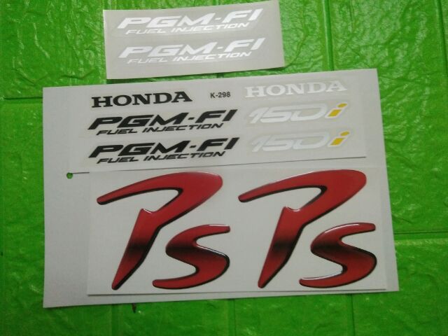 Bộ tem nổi Honda Ps 150 màu đen nhám