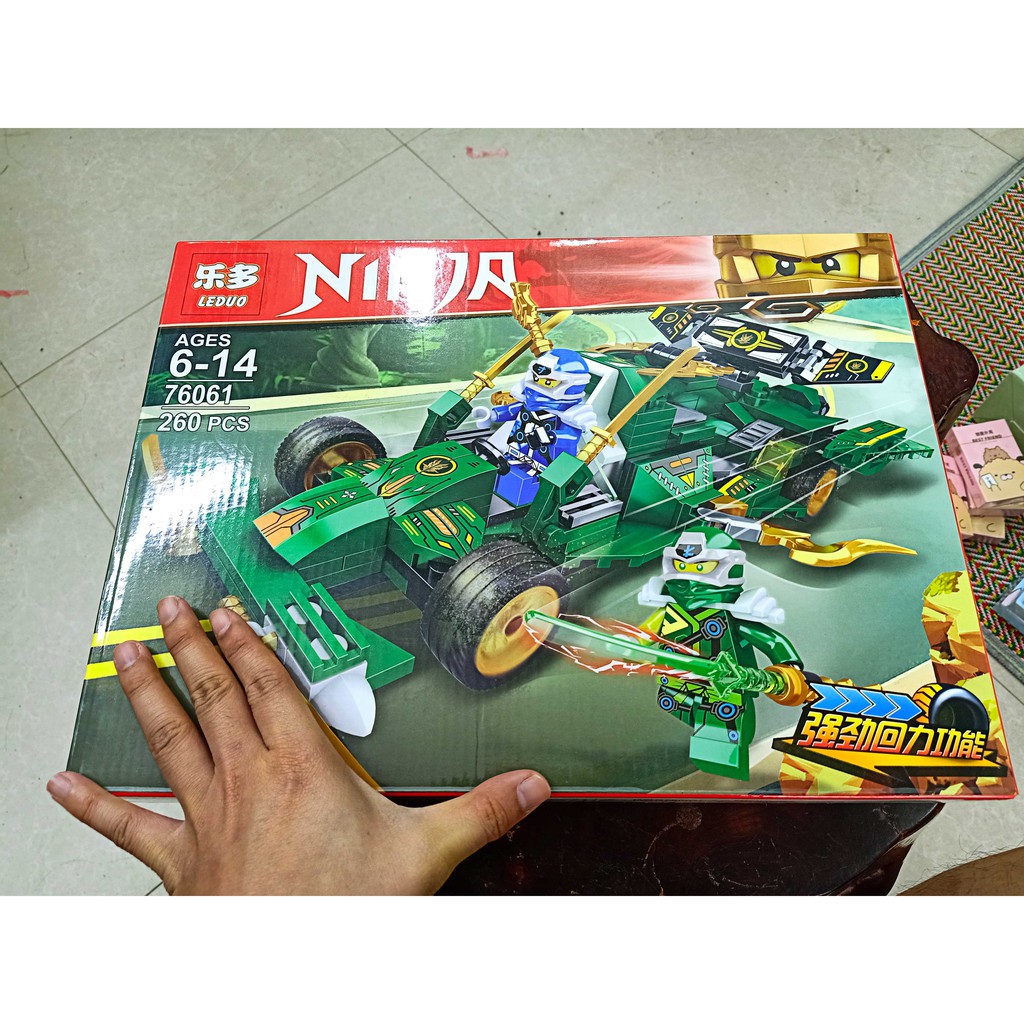 Bán   lắp ráp Lego Ninjago zimo 4013 76061 Xe Đua Bóng Đêm Của Ninja Jungle Assault Vehicle