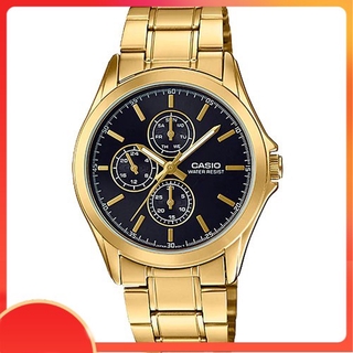 Đồng hồ Casio chính hãng nam dây thép MTP-V302G-1AUDF