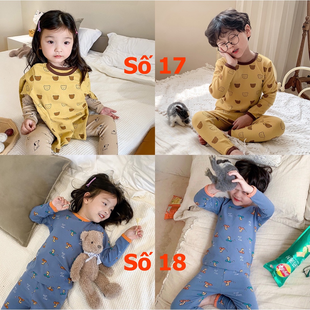 Bộ thu đông dài tay cho bé trai/ gái - Quần áo trẻ em Hãng Ambb Kids 1-7,8 tuổi (có clip, ảnh thật)