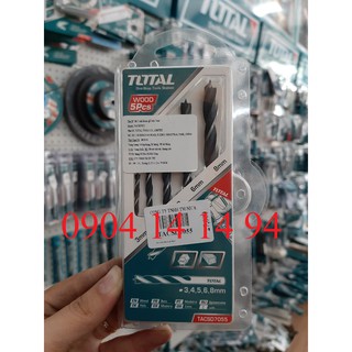 Bộ mũi khoan gỗ 5 chi tiết Total TACSD7055