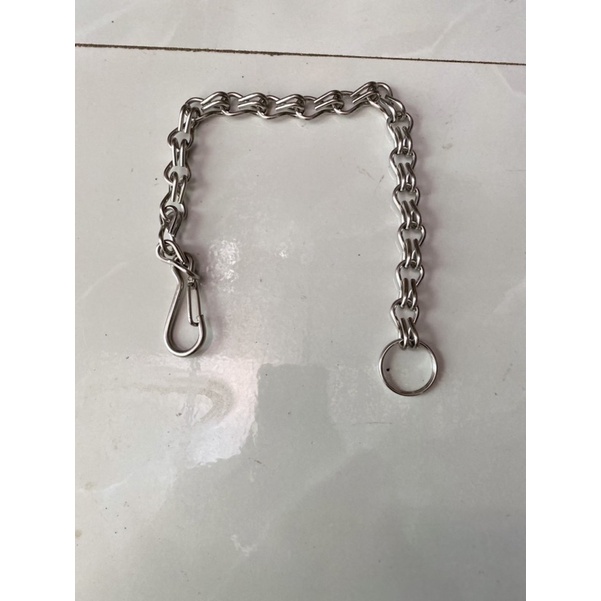 Dây xích cho thú cưng chó mèo bằng inox  sáng bóng không rỉ